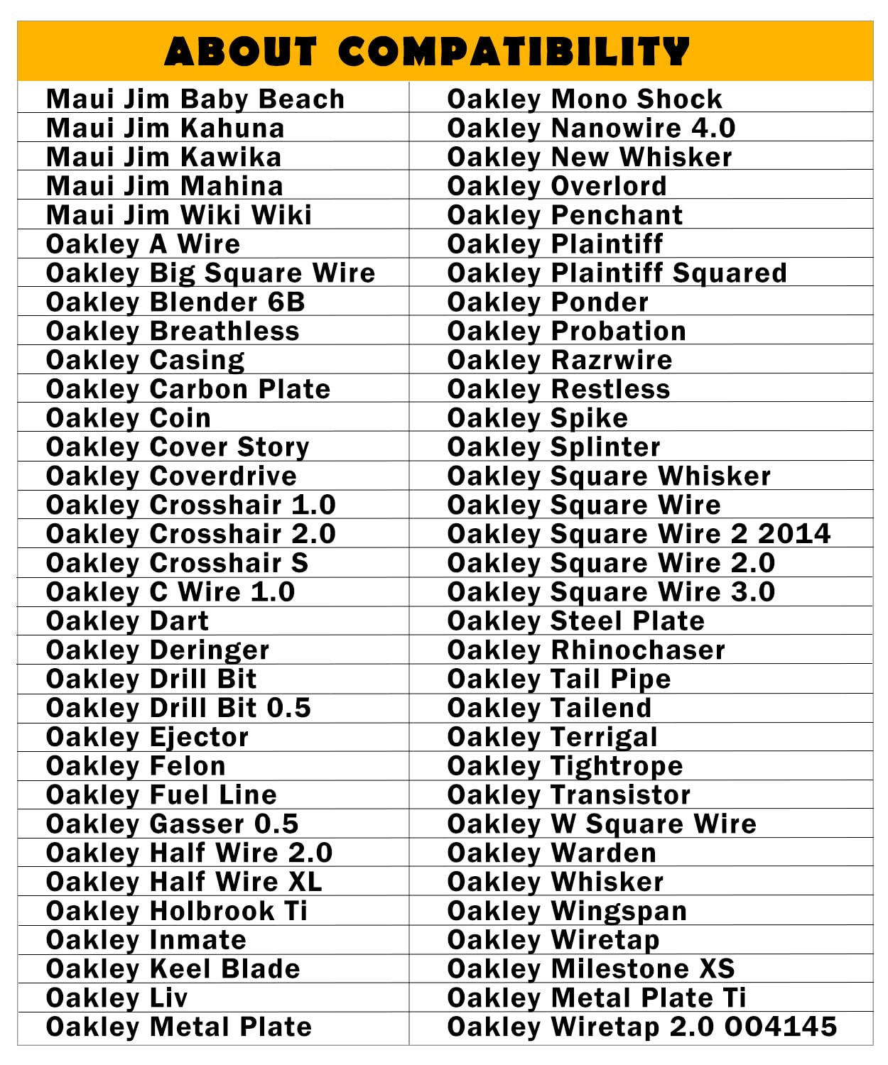 Nose pads compatible with Barrelhouse, Contrail and Extender Oakley frames