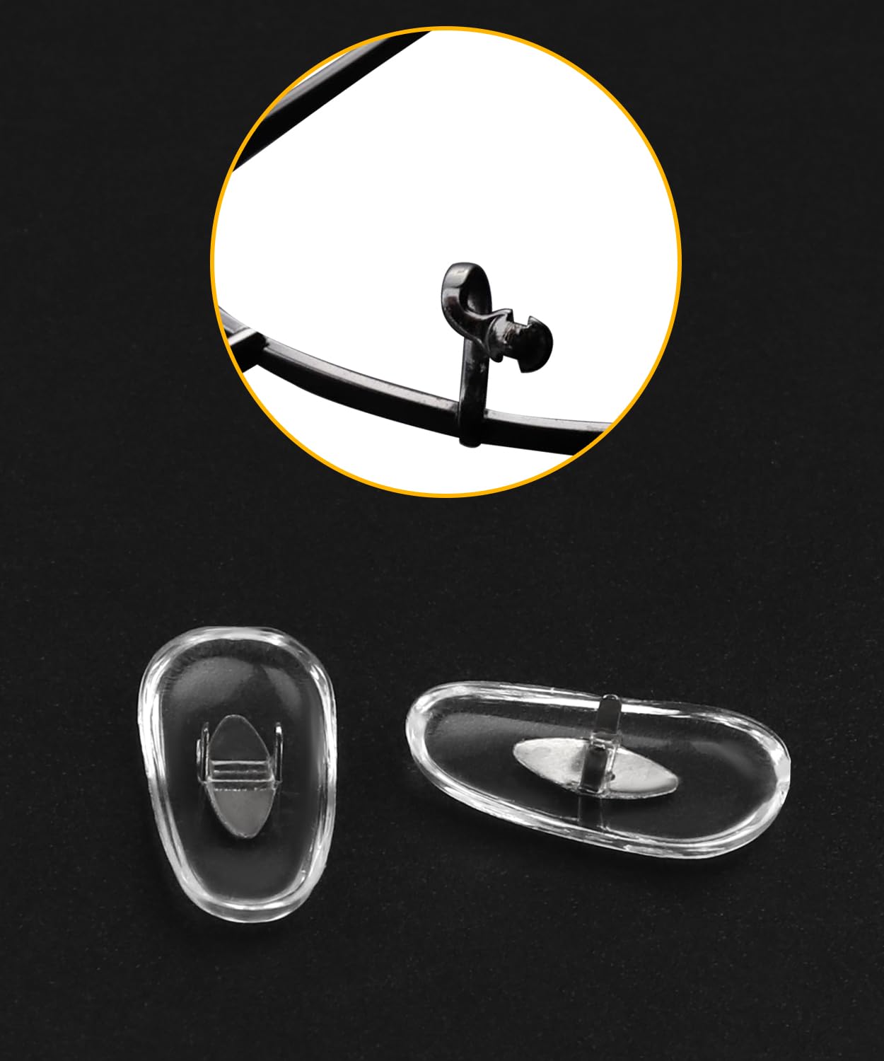 Nose pads compatible with Ray-Ban RB3445, RB3030, RB3211 and other frames.