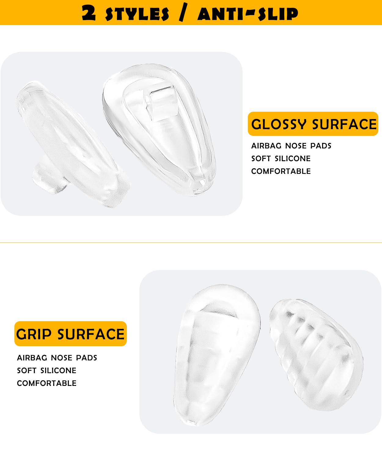 Six-pack LenzProse Oakley nose pads with screws and tool