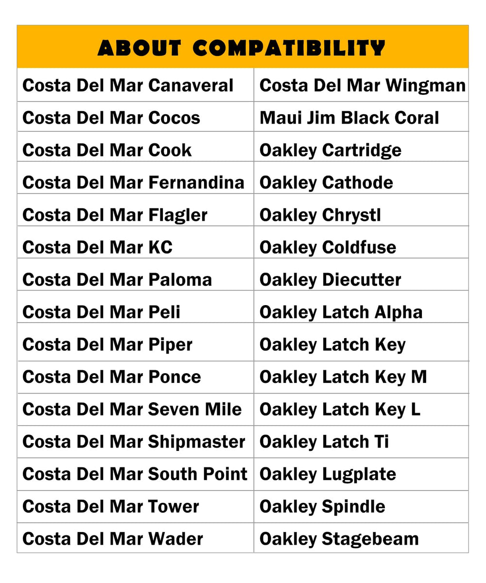 Soft silicone rubber nose pads for comfortable, durable wear.