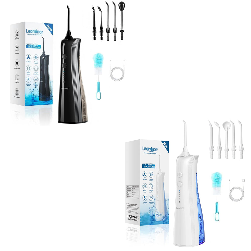 Leominor Water Dental Flosser main unit with nozzle