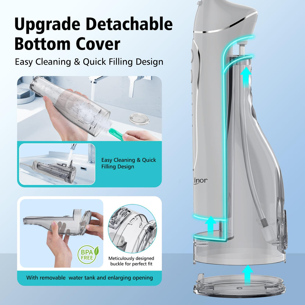 Removable 300ml water tank for Leominor flosser