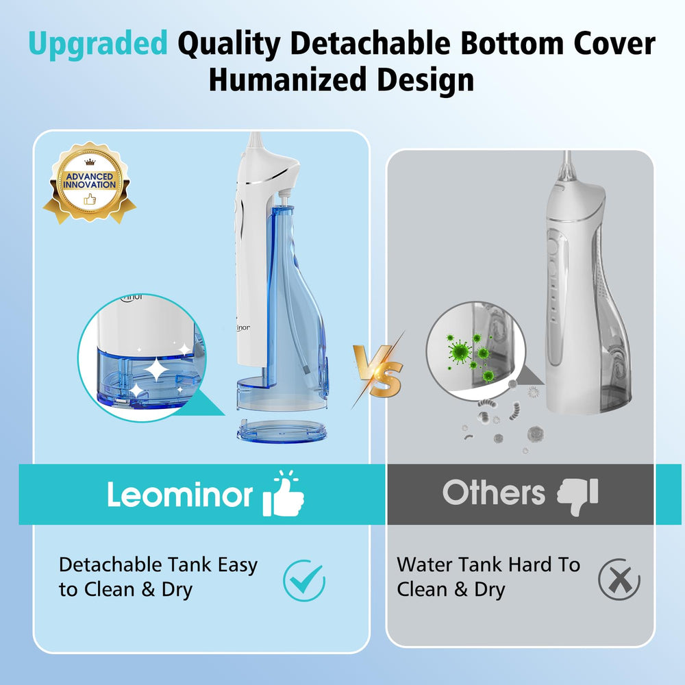 Removable bottom water tank for easy cleaning