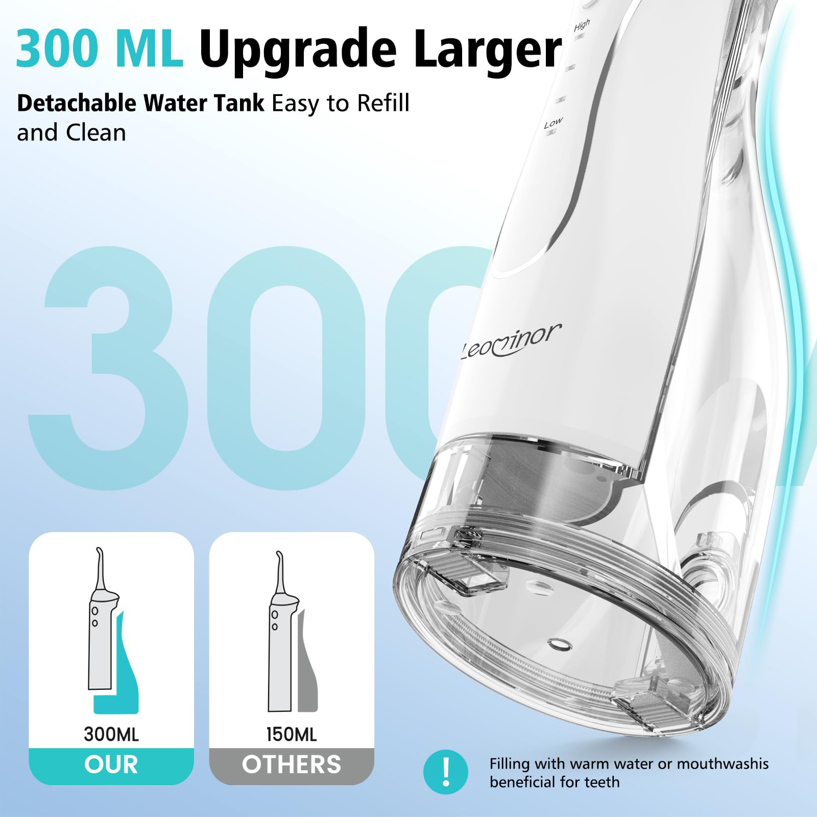 Includes 5 replacement heads and charging cable