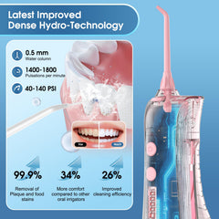 Interchangeable nozzles for Leominor pink flosser