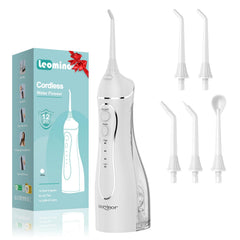 Leominor Water Dental Flosser Pick for Teeth – White
