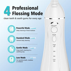 Portable oral irrigator with detachable tank