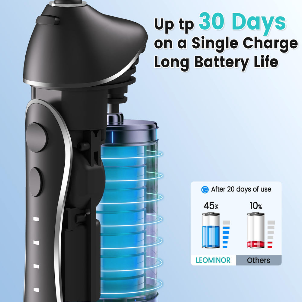 IPX7 waterproof portable dental irrigator for bathroom and travel