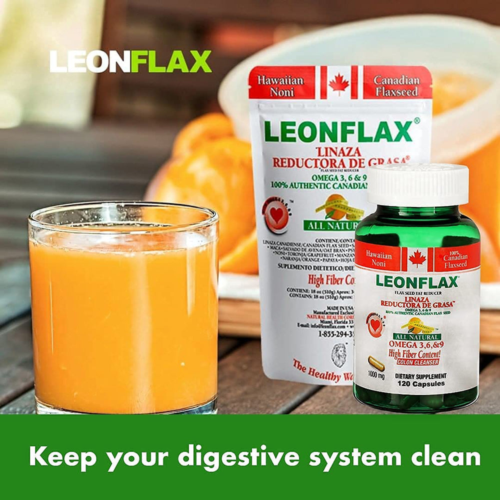 Assorted fruits and antioxidants included in Leonflax formula