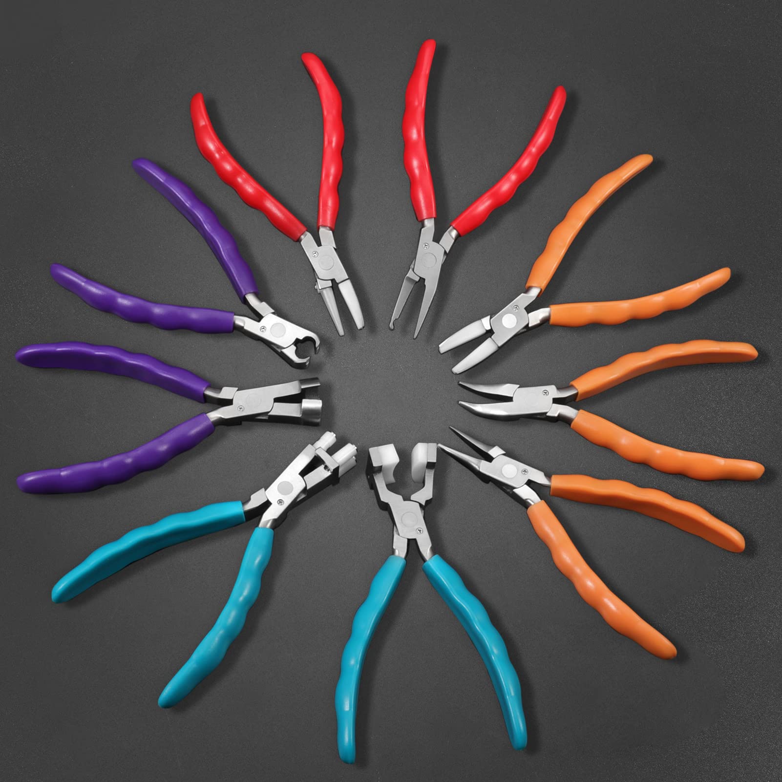 Complete eyeglass repair tool kit for eyeglasses assembly