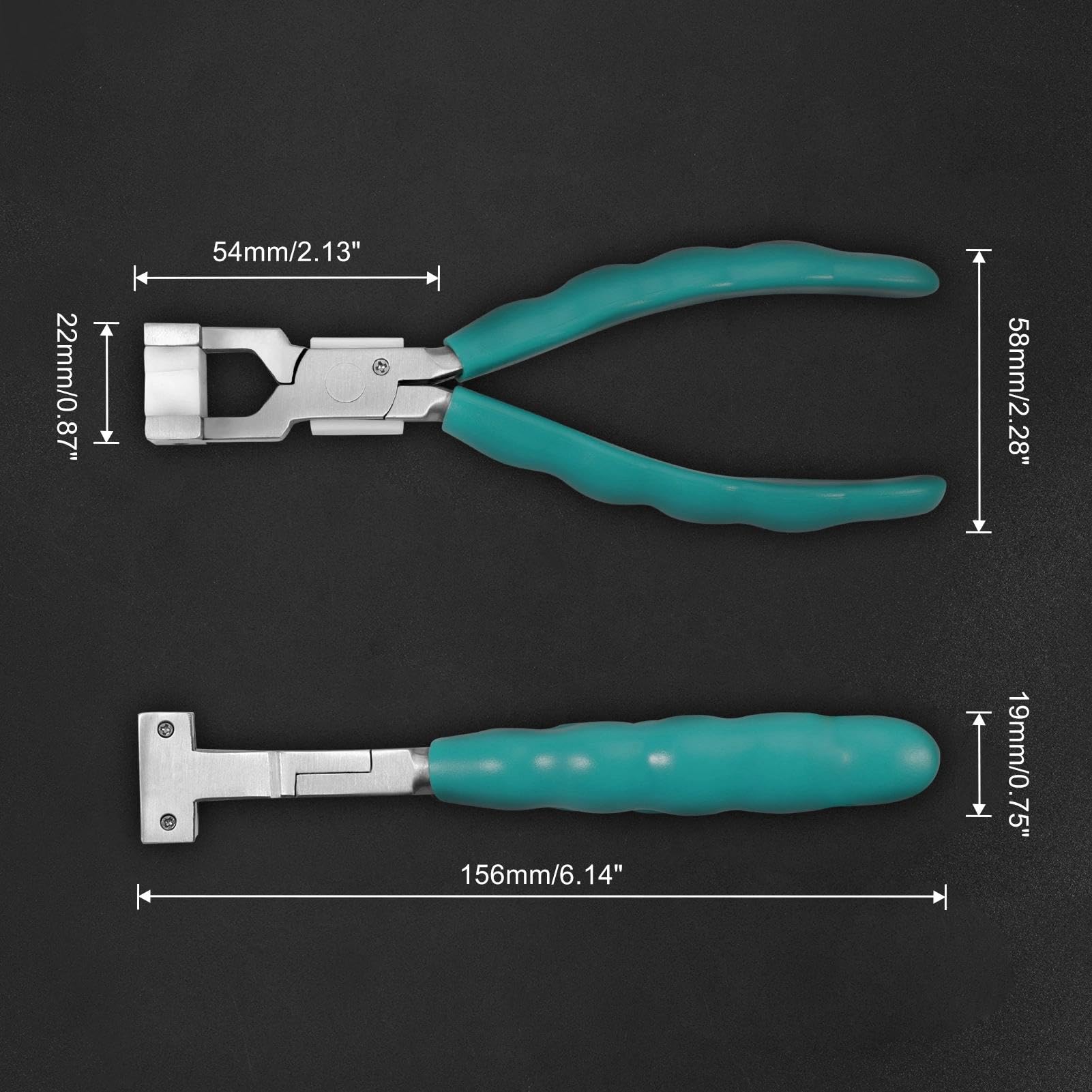 Ergonomic wave handle with non-slip grip
