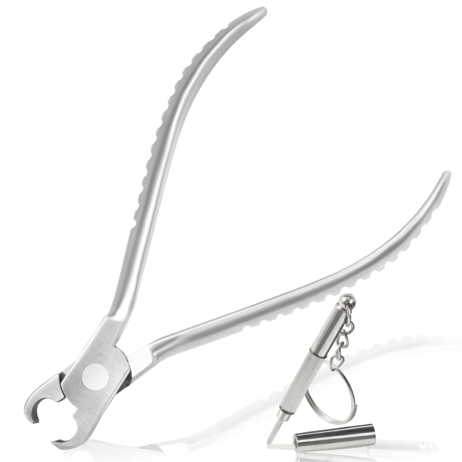 LEONTOOL 5-inch eyeglass cutting pliers with non-slip wavy handle
