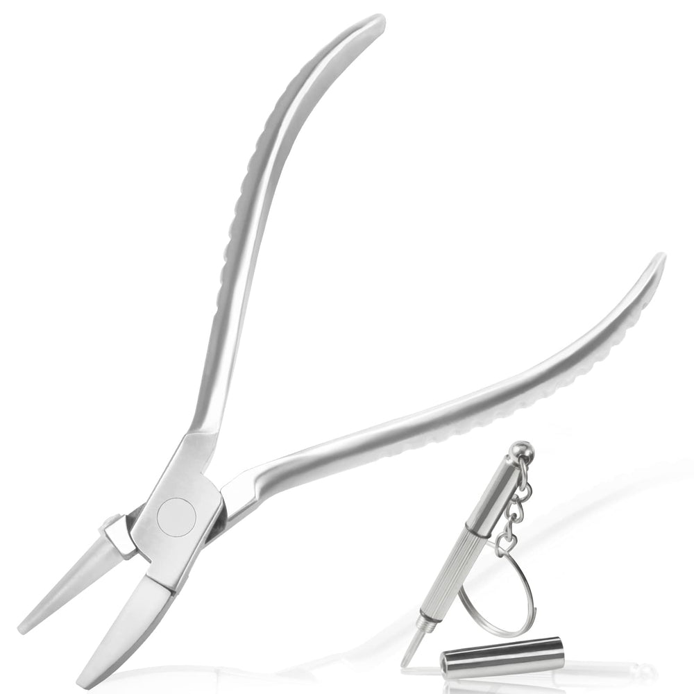 LEONTOOL eyeglasses frame pliers 6-inch nylon jaw with protective head cover