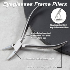 Close-up of plier head showing nylon jaw and protective cover