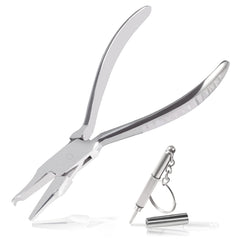 LEONTOOL 6-Inch Nose Pad Pliers with Screwdriver – front view