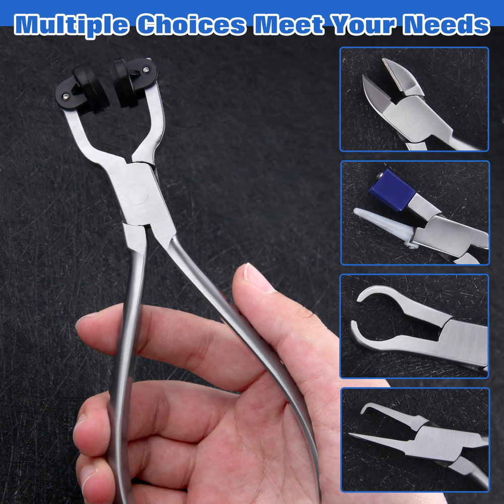Using the tool to adjust eyeglasses lens axis