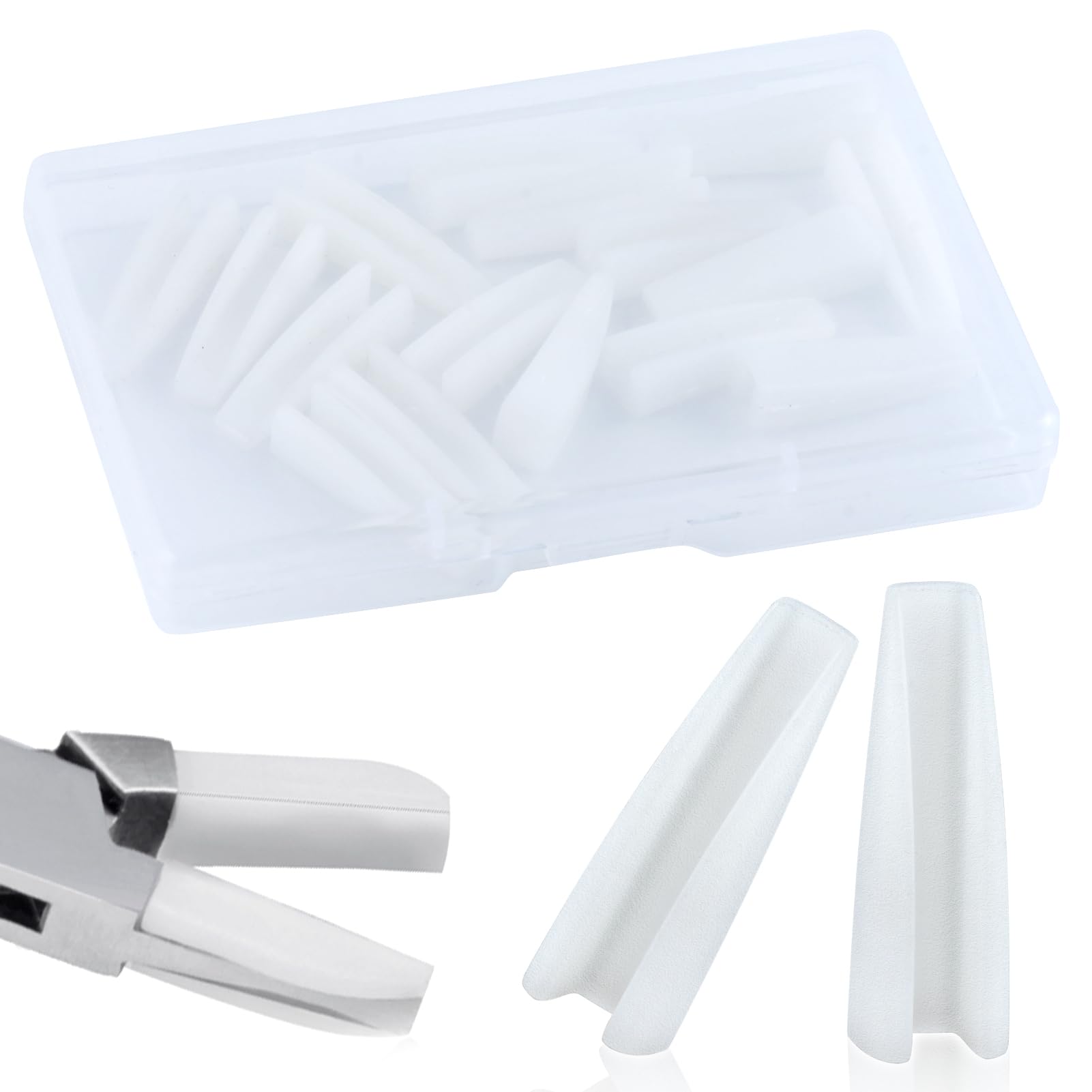 LEONTOOL 8-pack replacement nylon jaws for eyeglasses frame pliers