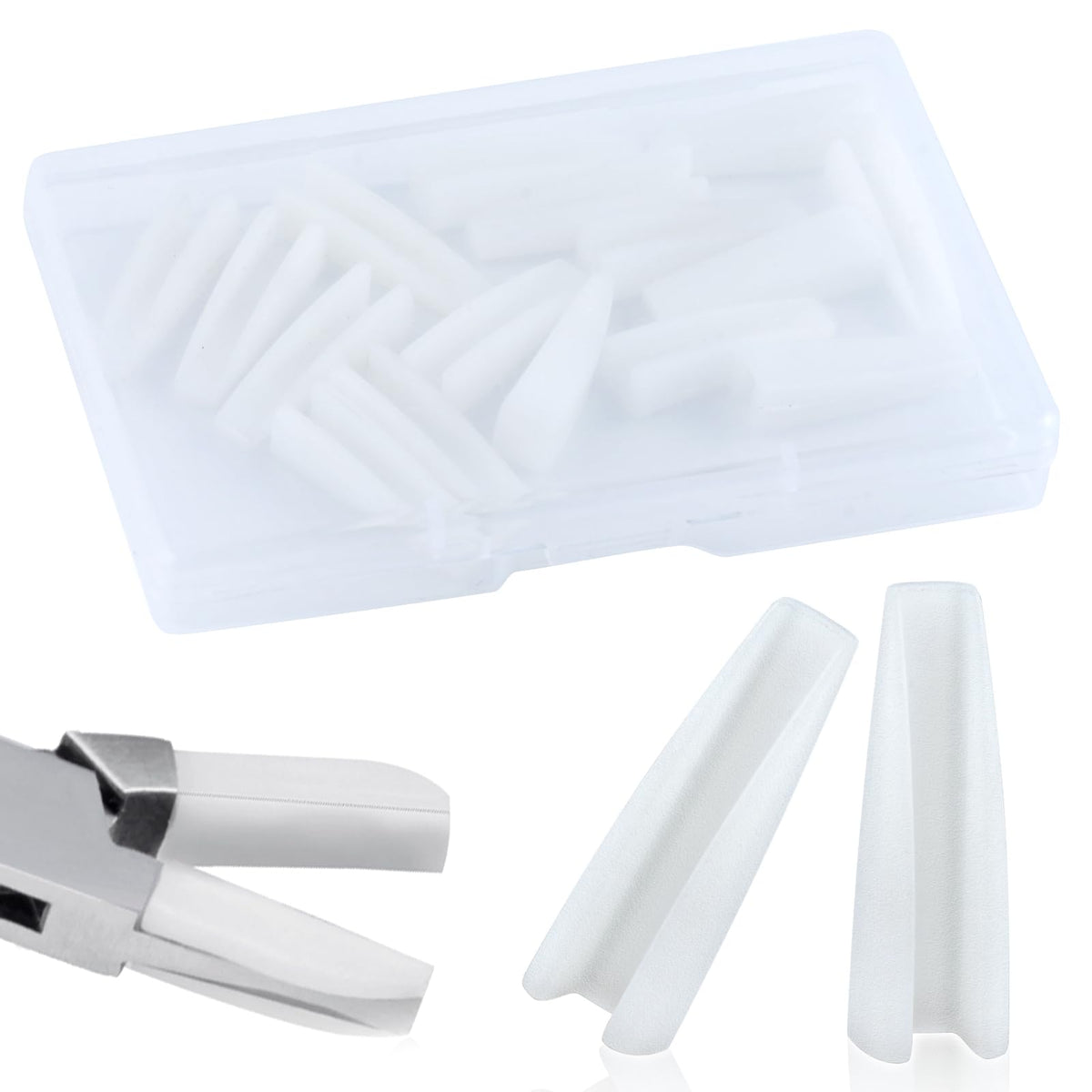 LEONTOOL 8-pack replacement nylon jaws for eyeglasses frame pliers