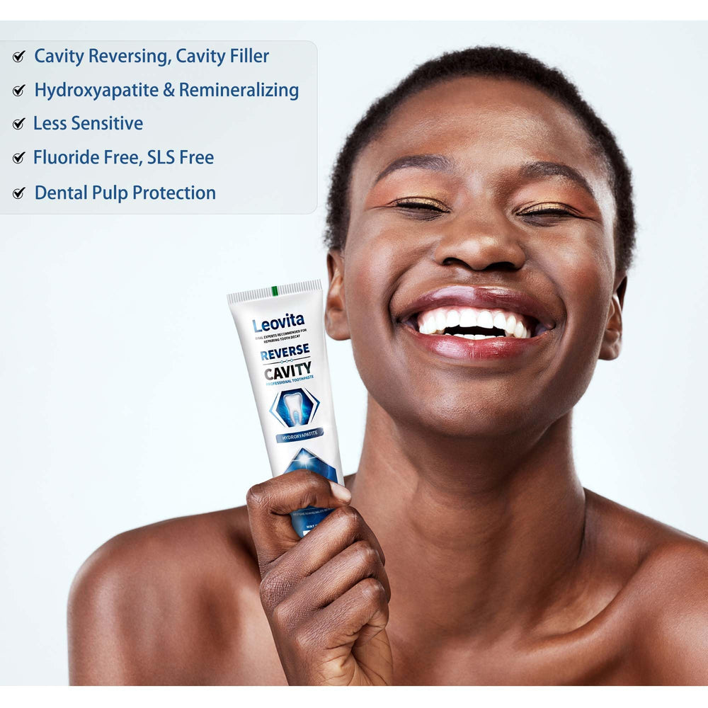 Leovita toothpaste packaging box and tube