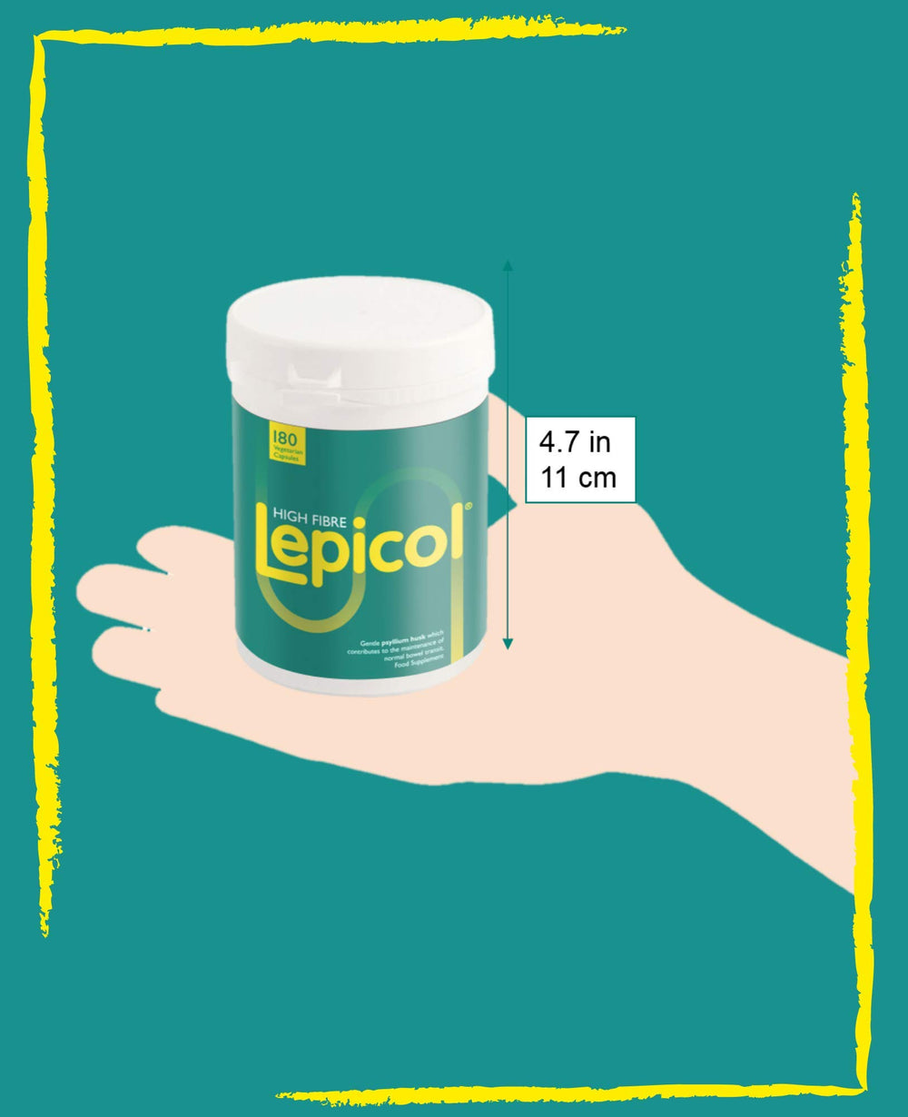 Close-up of Lepicol Original Formula 180 Vegicaps capsules