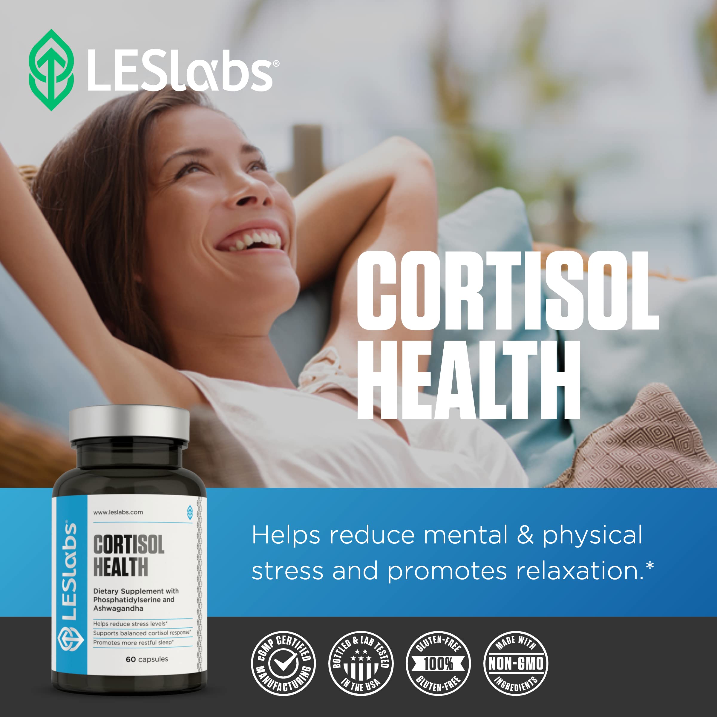 Supplement facts panel for Cortisol Health