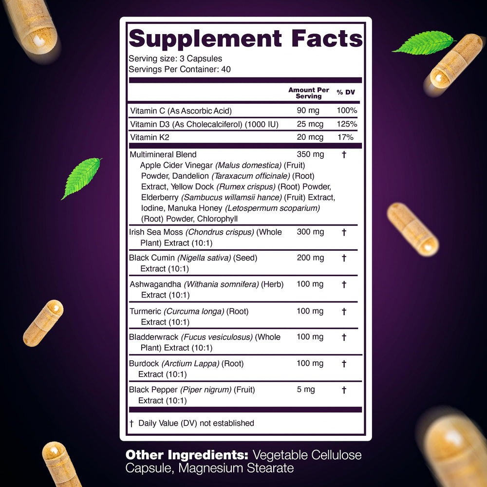 Ashwagandha blend with sea moss and botanicals