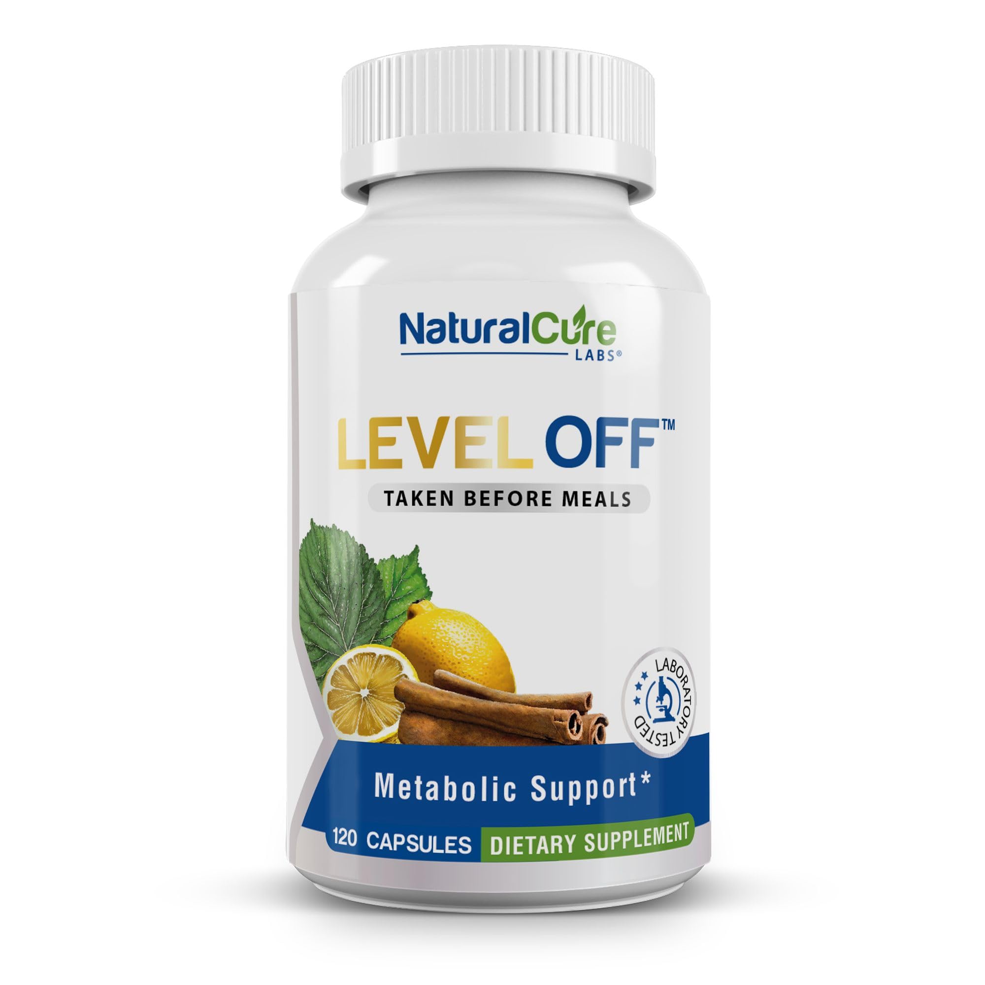 Bottle of Natural Cure Labs Level Off Anti Spike Formula