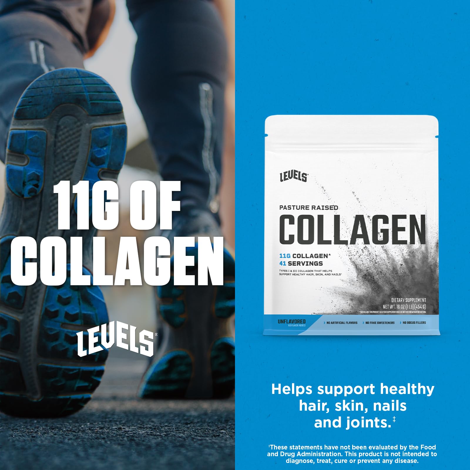 Hydrolyzed collagen powder mixes easily