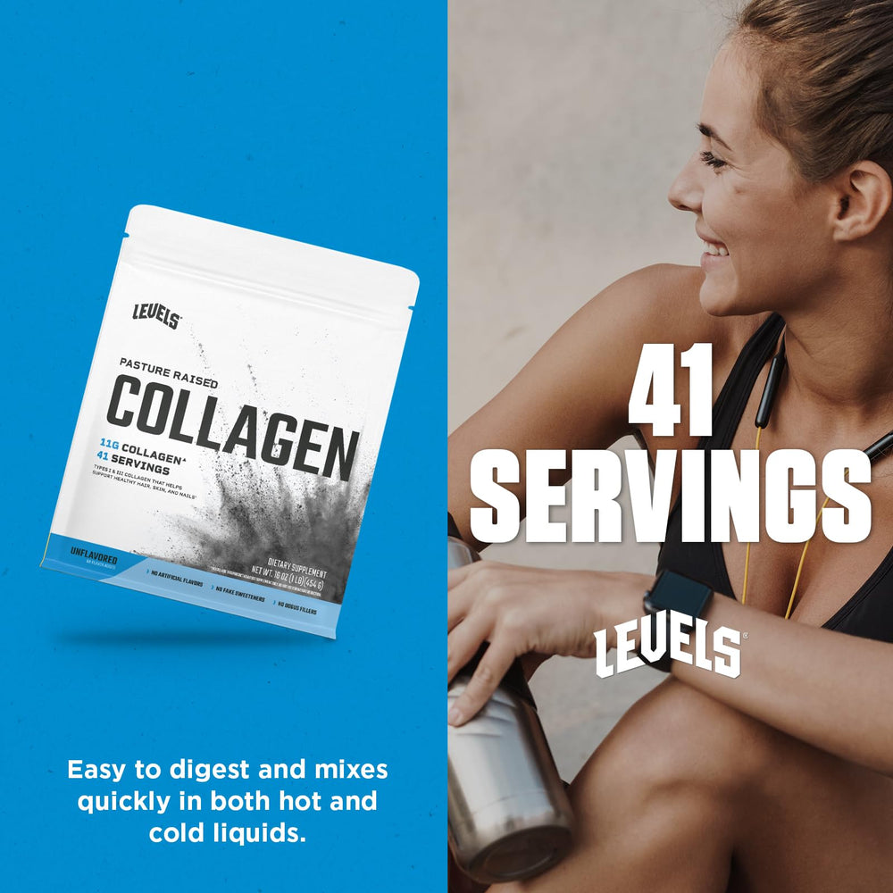 Levels Collagen Peptides added to coffee