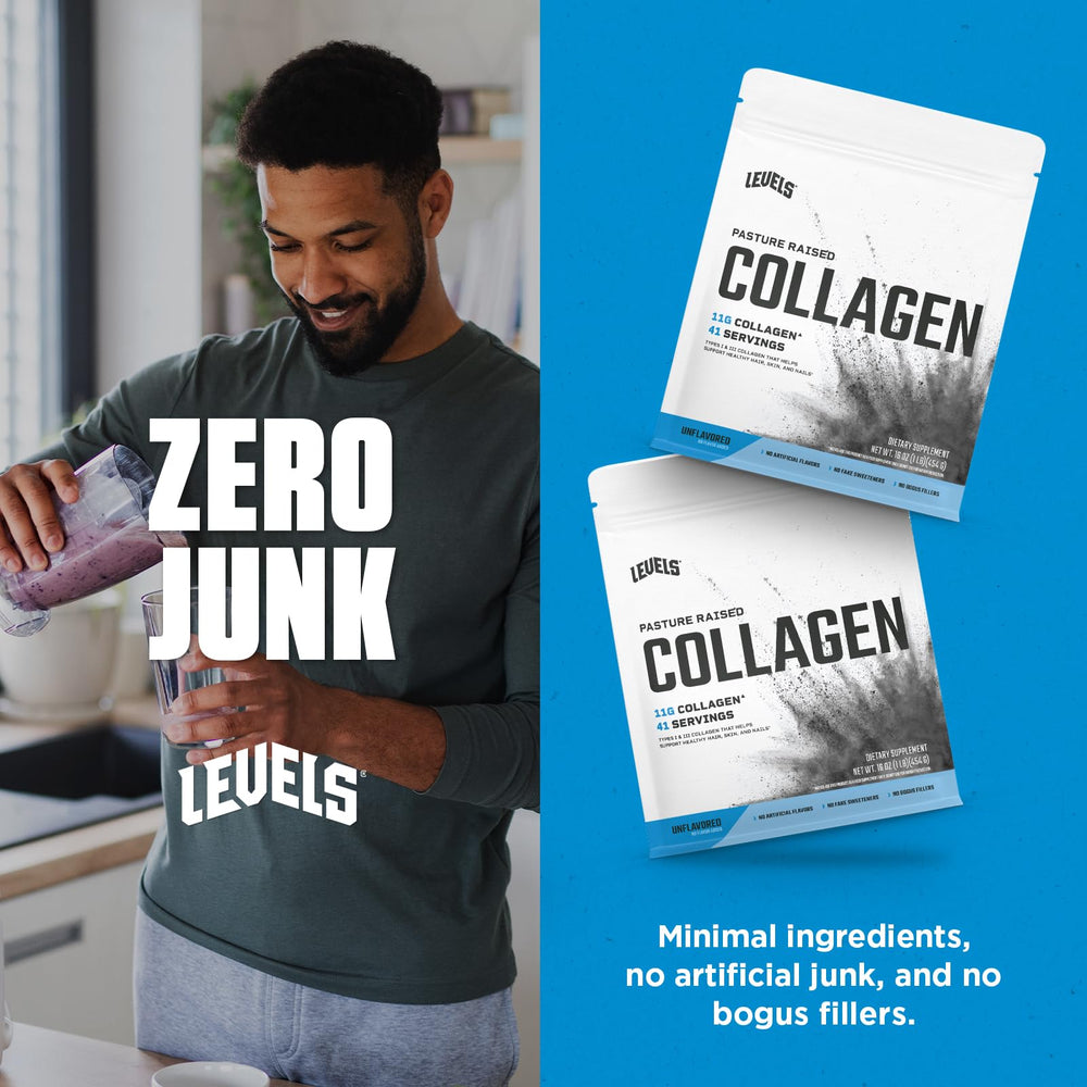 Levels Collagen Peptides added to smoothie