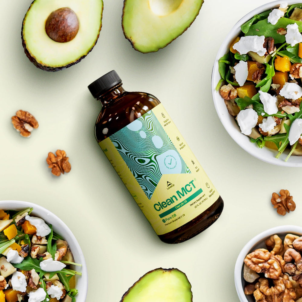 Non-GMO LevelUp MCT Oil ingredients label