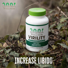 Ingredients chart for Leviathan Wellness Virility showing zinc, maca and celery extract