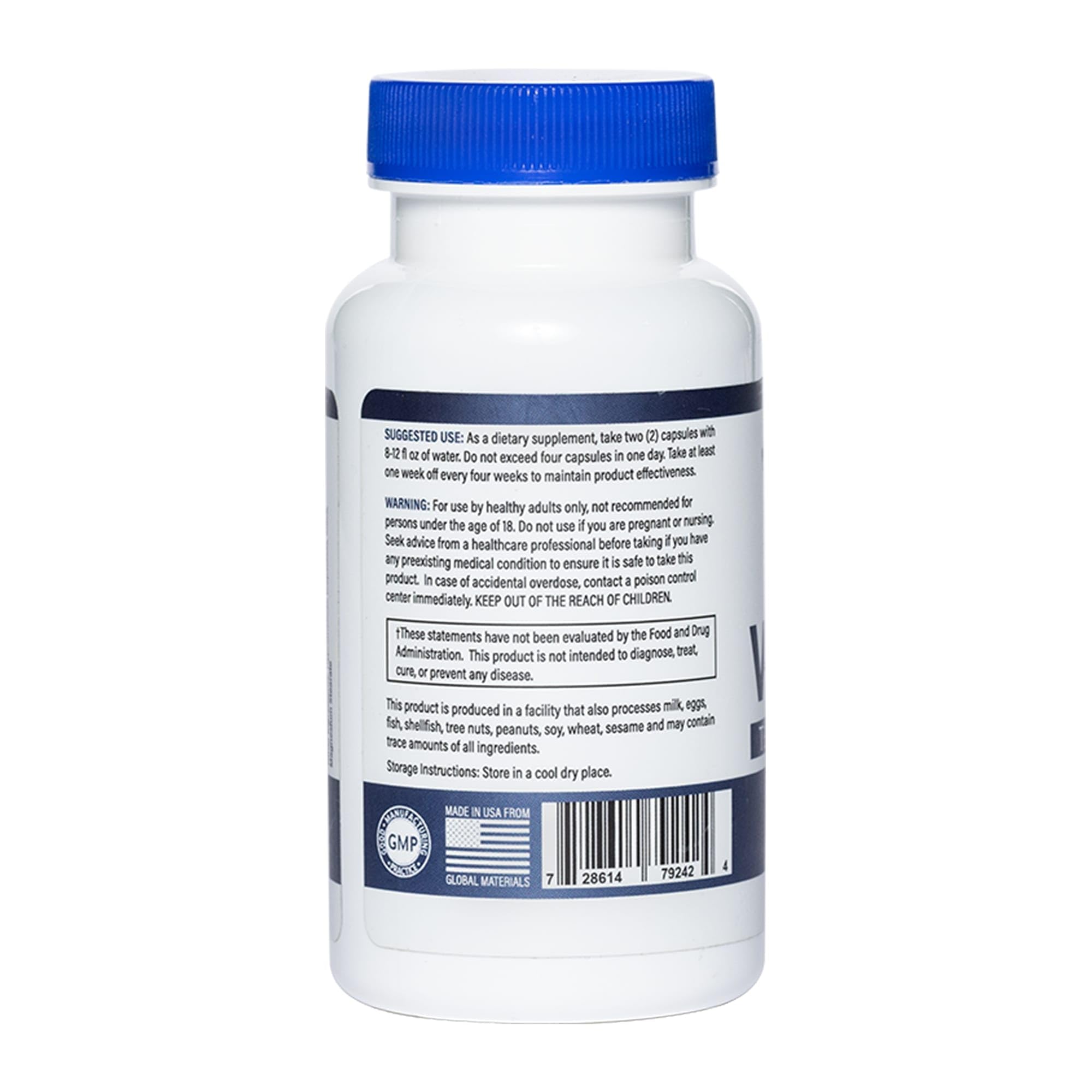 Leviathan Wellness Vitality made in USA badge on bottle.