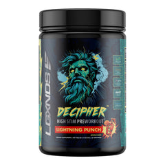 LGXNDS Decipher high-stim preworkout bottle – hero image