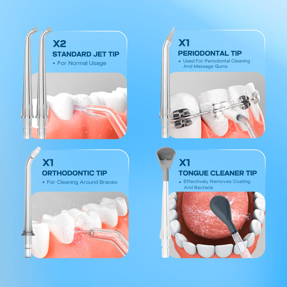 Five cleaning modes on Lianox water flosser
