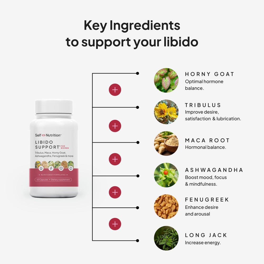 Libido booster for women featuring Horny Goat Weed and natural herbs
