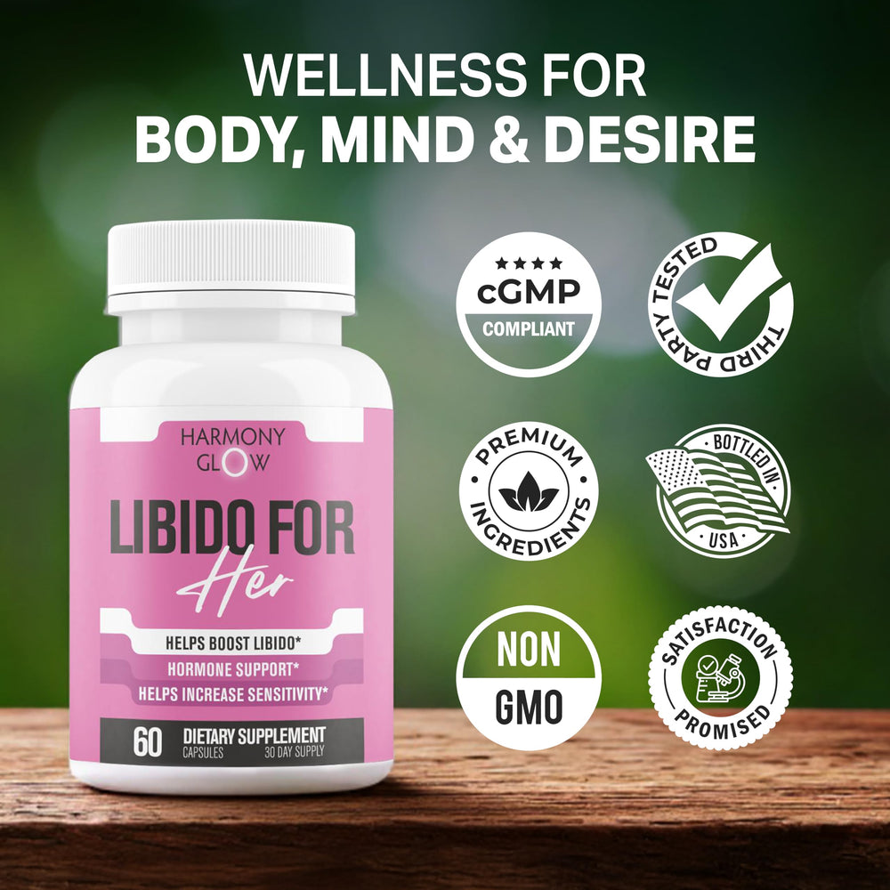 Libido for HER packaging on a clean surface