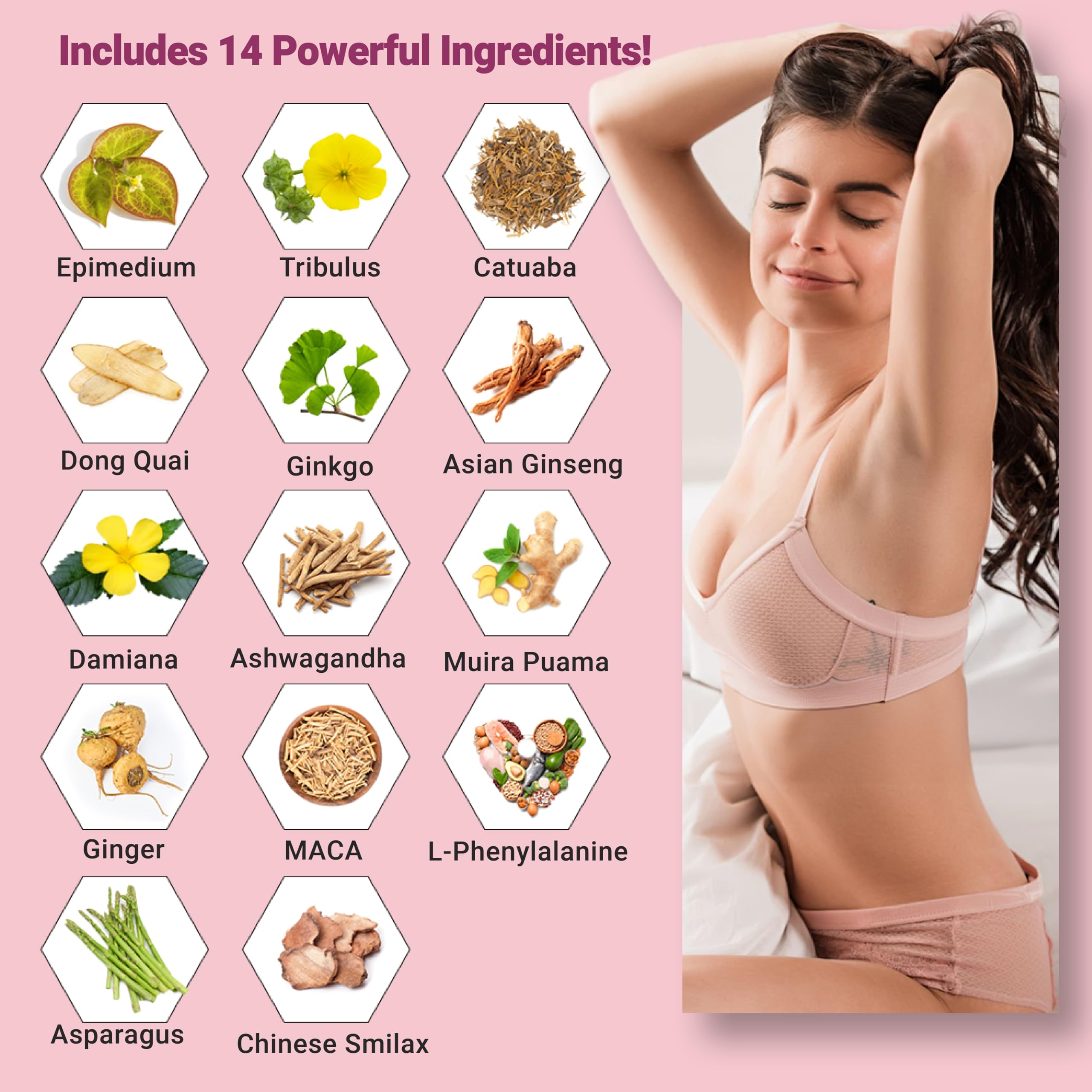 60 capsules bottle with label indicating third party tested