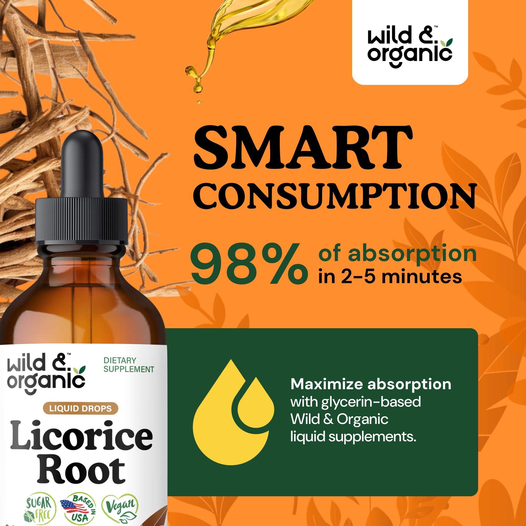 Alcohol-free licorice tincture made with vegetable glycerin