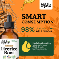 Alcohol-free licorice tincture made with vegetable glycerin