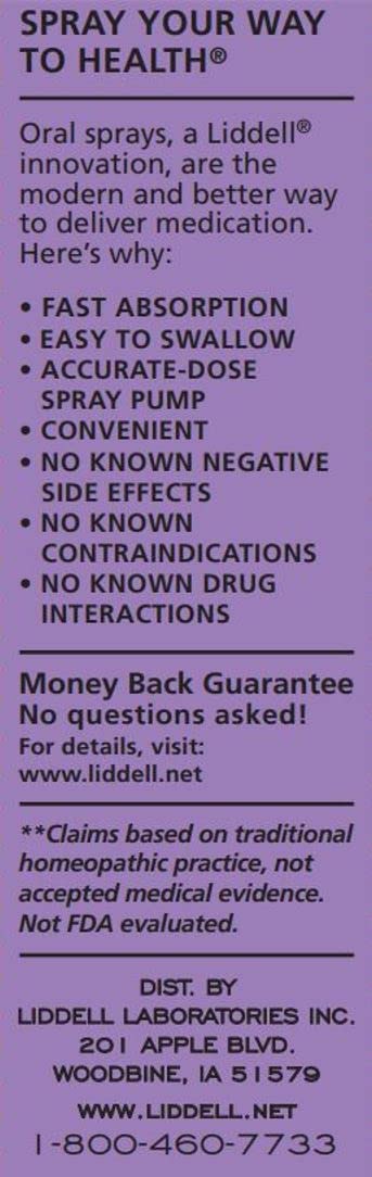 Liddell all-natural ingredients label hints a gentle approach.