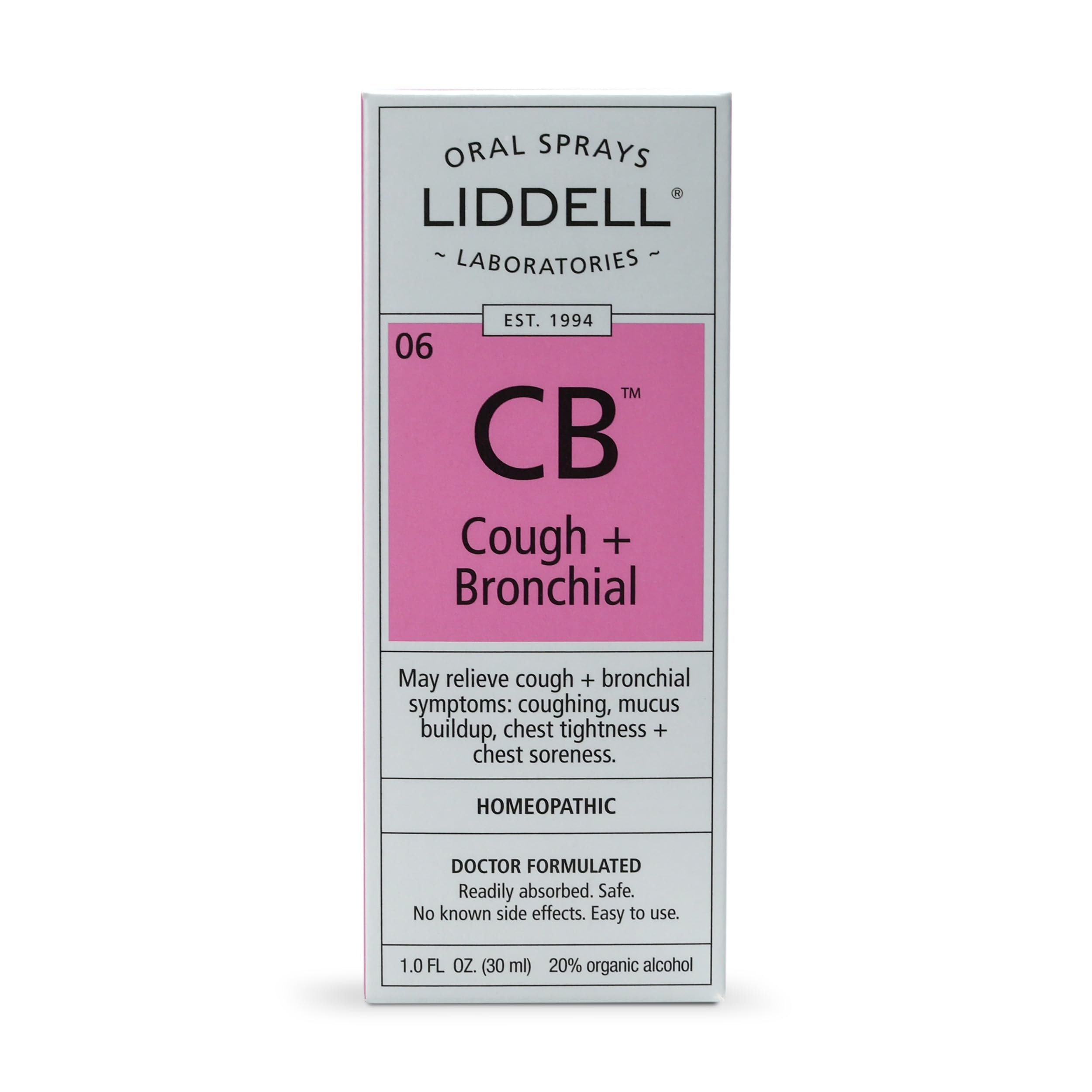 Liddell spray packaging closeup highlights safety and high standards.