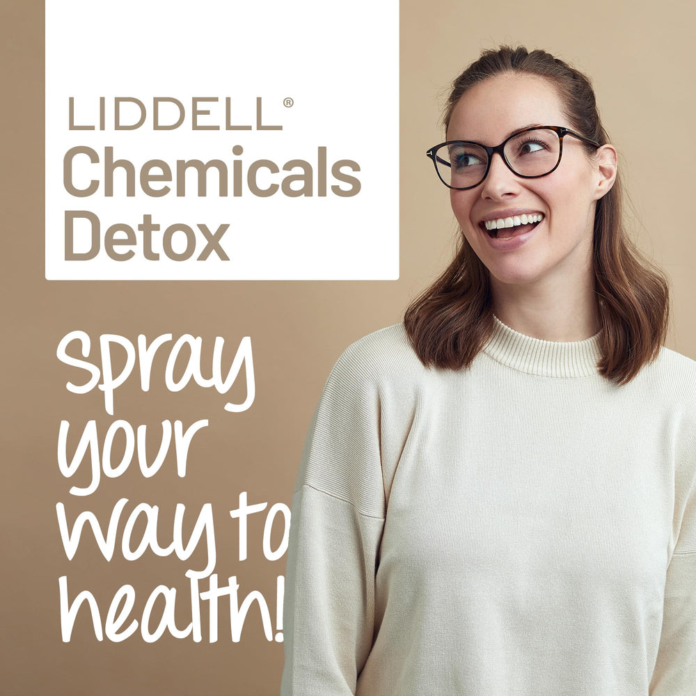 Box and bottle packaging of Liddell detox spray