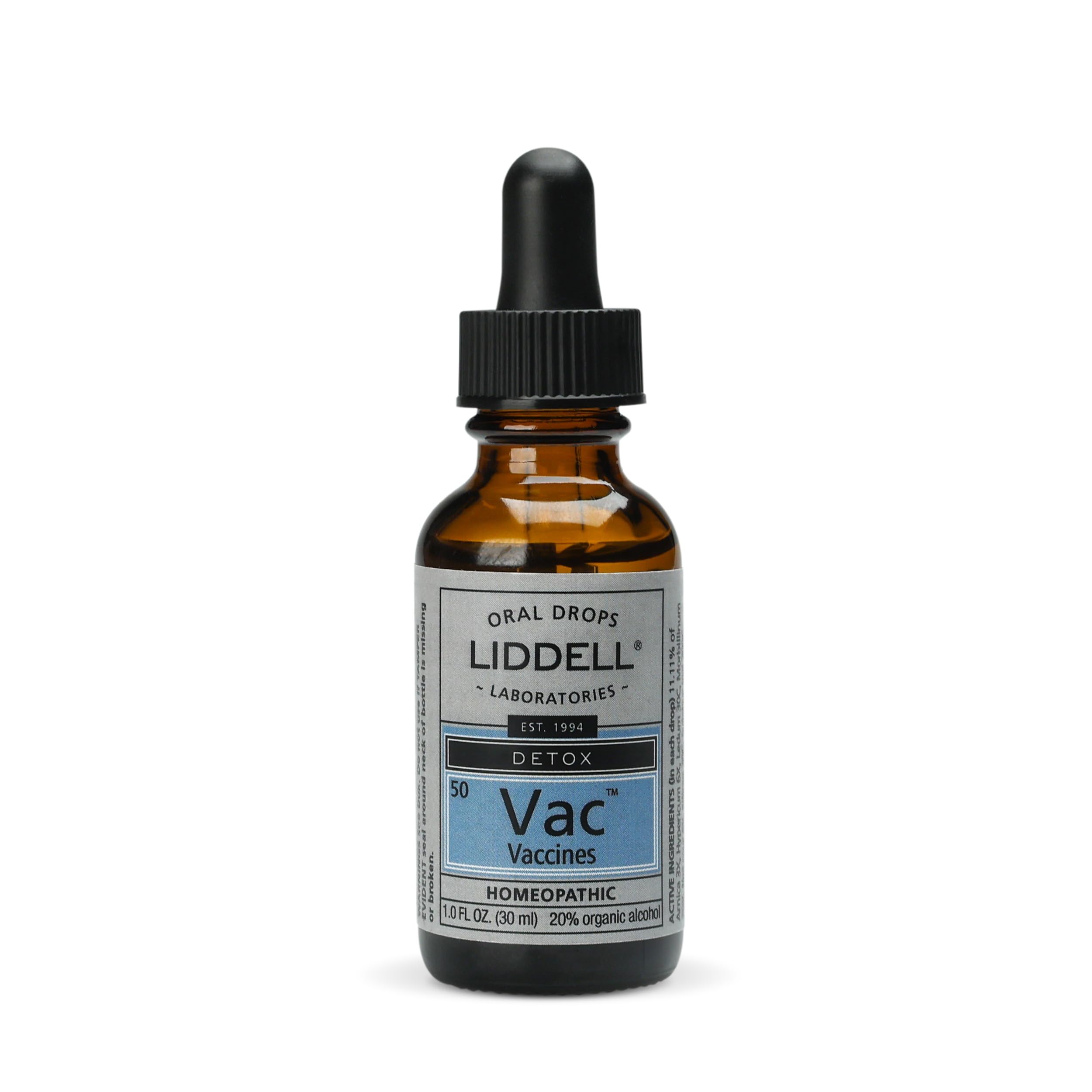 Liddell Vaccine Detox Drops packaging and bottle