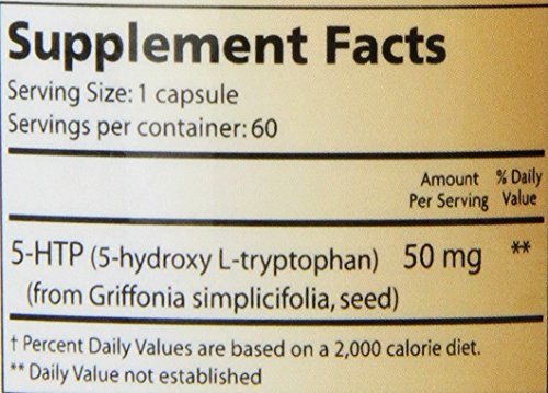 Close-up of Lidtke 5-HTP capsule bottle