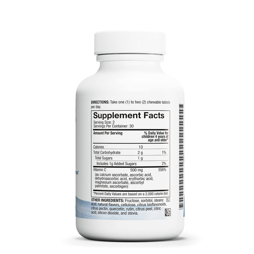 Close-up of Life C Citrus chewable tablet