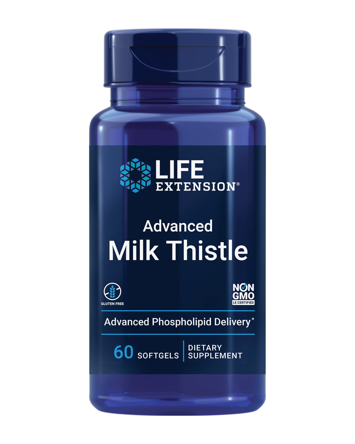 Life Extension Advanced Milk Thistle bottle with label