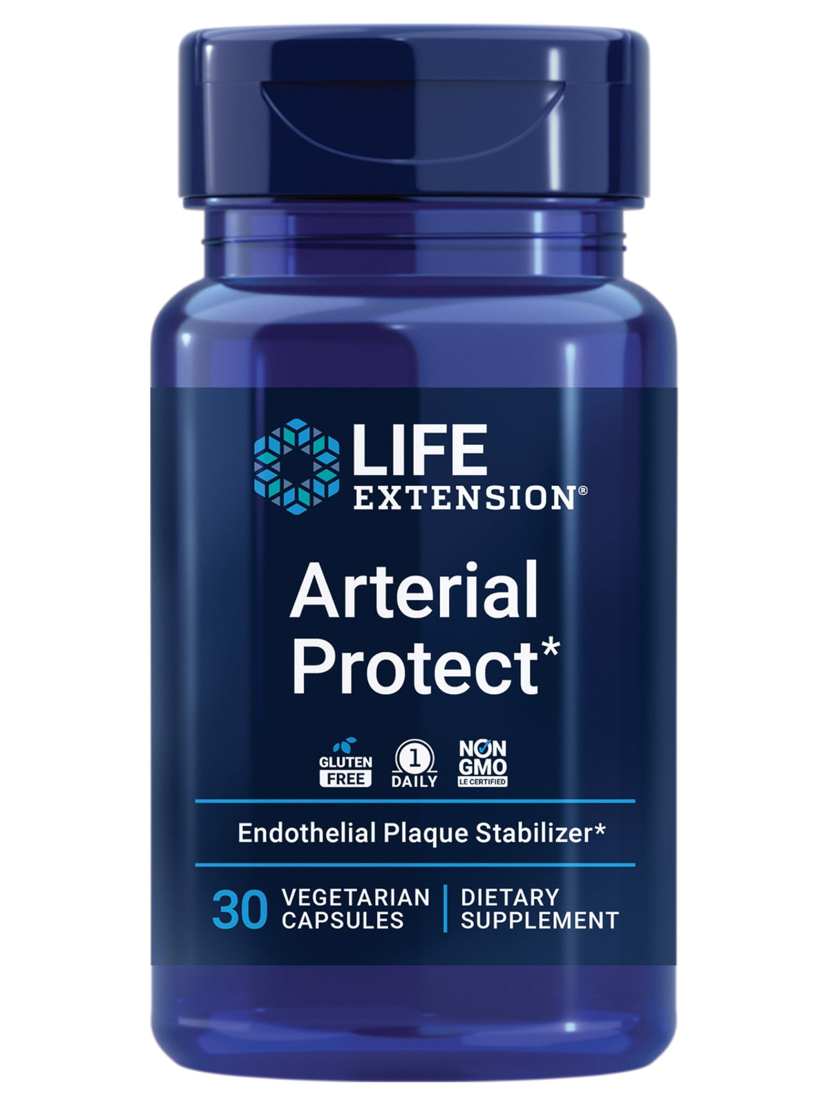 Bottle of Life Extension Arterial Protect with 30 capsules