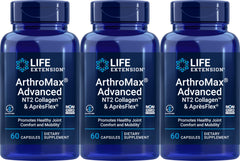 Life Extension ArthroMax Advanced with NT2 Collagen & ApresFlex 60 capsules Pack of 3 bottle