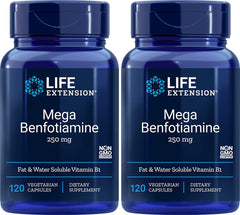Life Extension Mega Benfotiamine 250 mg bottle with label